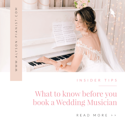 what to know before you book a wedding musician