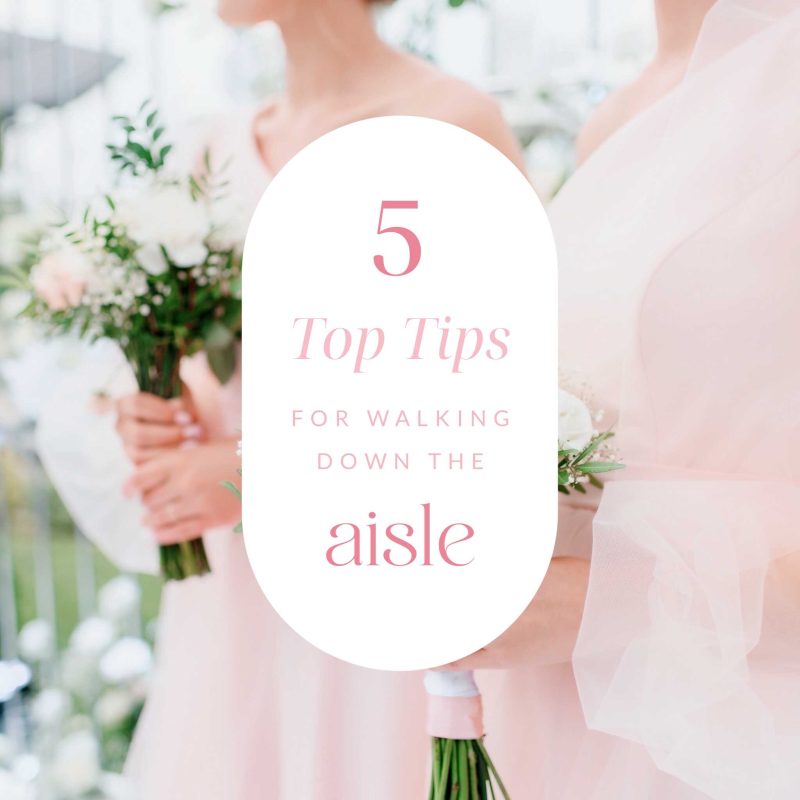 walking down the aisle