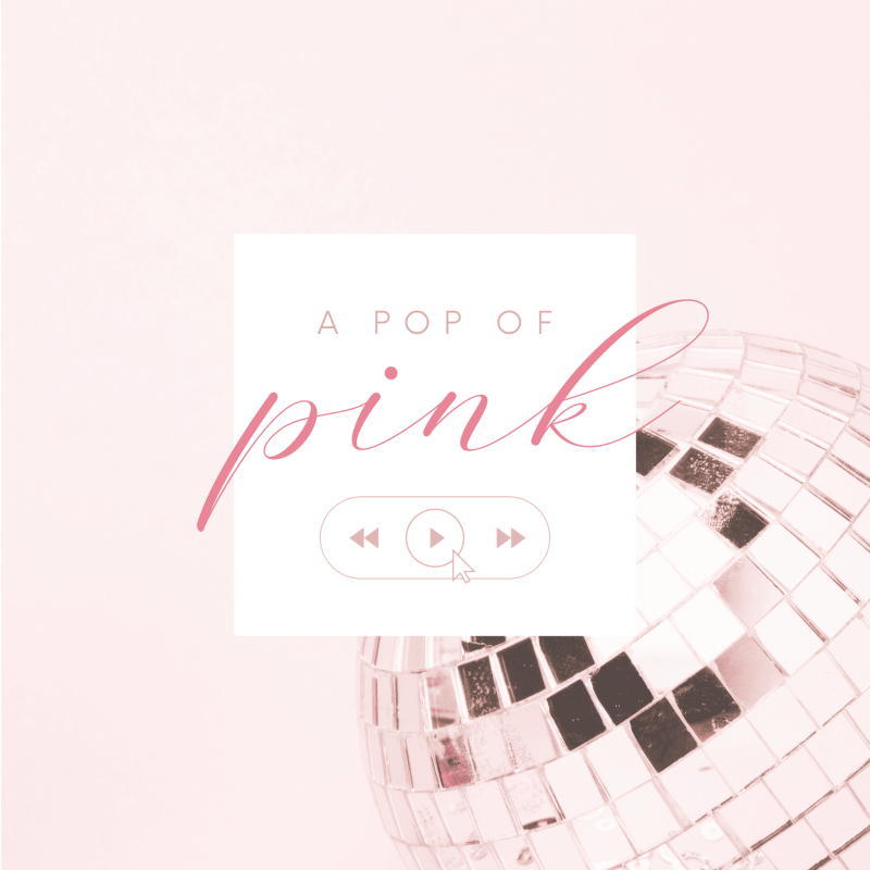 a pop of pink